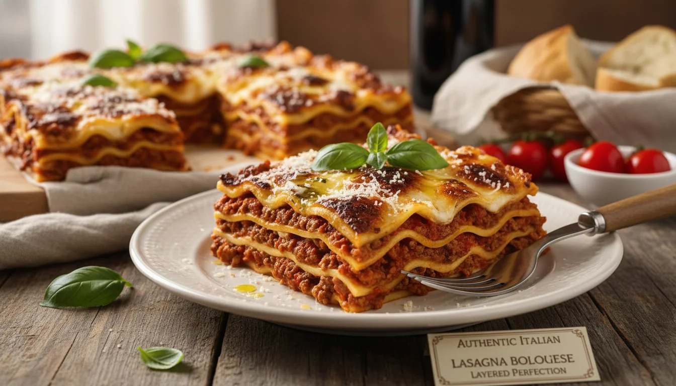 Authentic Lasagna Bolognese - Italian - Authentic Italian Lasagna Bolognese Layered Perfection - Craft Authentic Lasagna - Gemini Auto Post