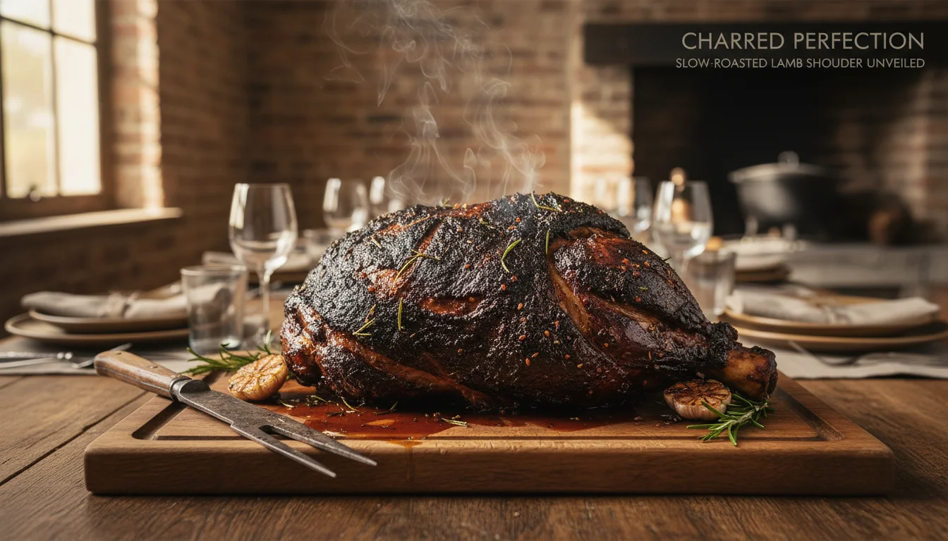 Charred Lamb Perfection - Roasted - Charred Perfection Slow-Roasted Lamb Shoulder Unveiled - Achieve Charred Lamb - Gemini Auto Post