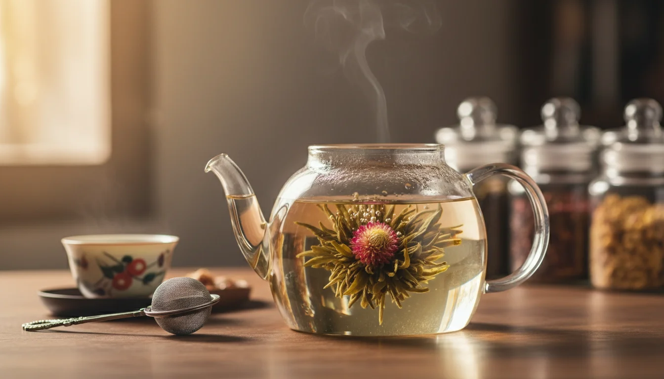 Blooming tea artistry - elegant design - Ephemeral Bloom The Artistry of Blooming Tea Unfolded - Gemini Auto Post