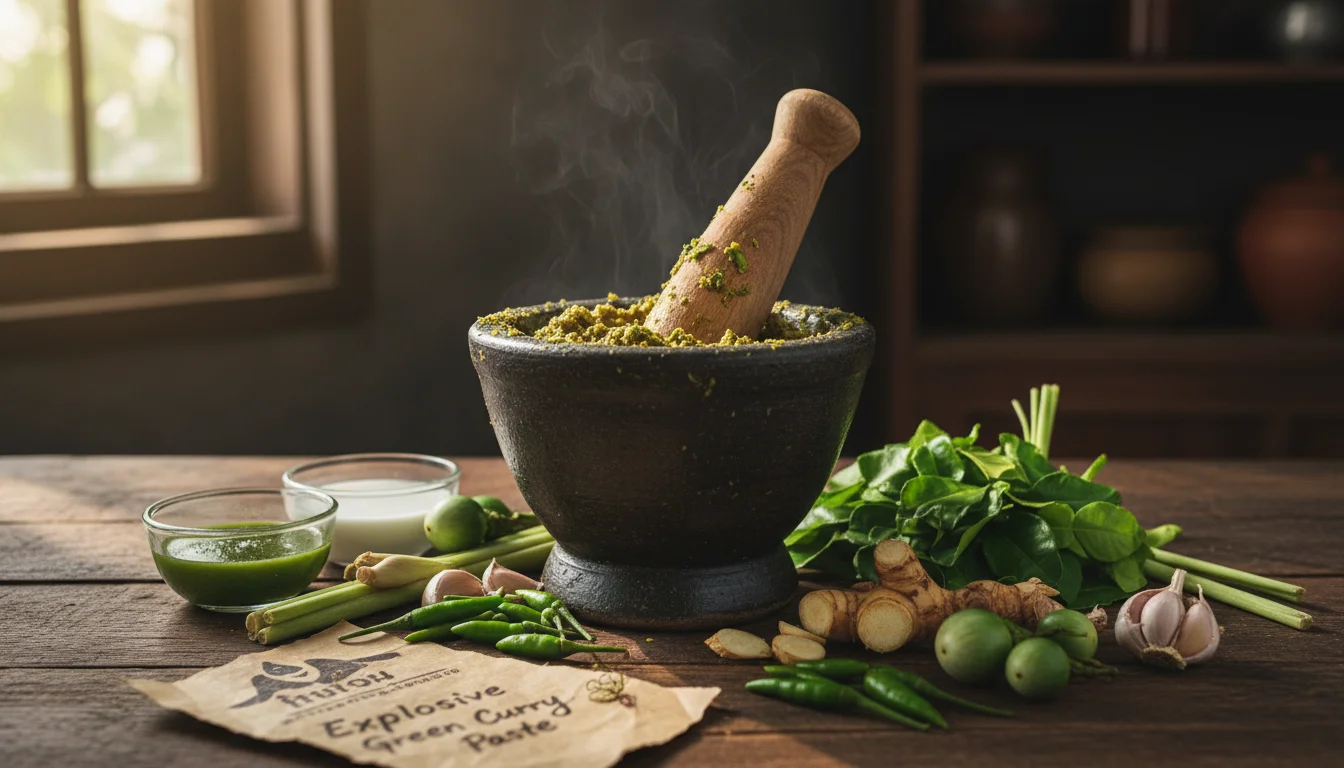 Explosive Green Curry - Thai - Explosive Green Curry Paste Authentic Thai Flavor Secret - Unlock secrets vibrant, - Gemini Auto Post