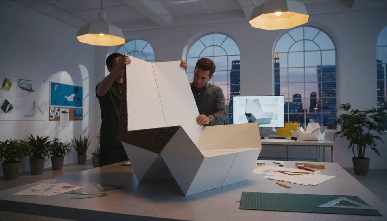 Origami chair art - elegant design - Origami Chair Folding Form Meets Functional Artistry - Explore stunning origami - Gemini Auto Post