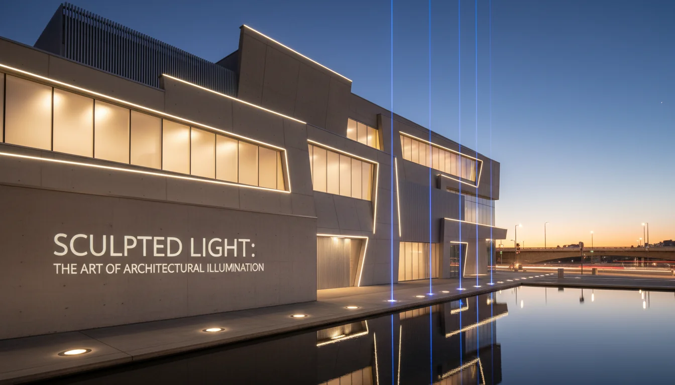 Architectural light art - elegant design - Sculpted Light The Art of Architectural Illumination - Transform buildings architectural - Gemini Auto Post