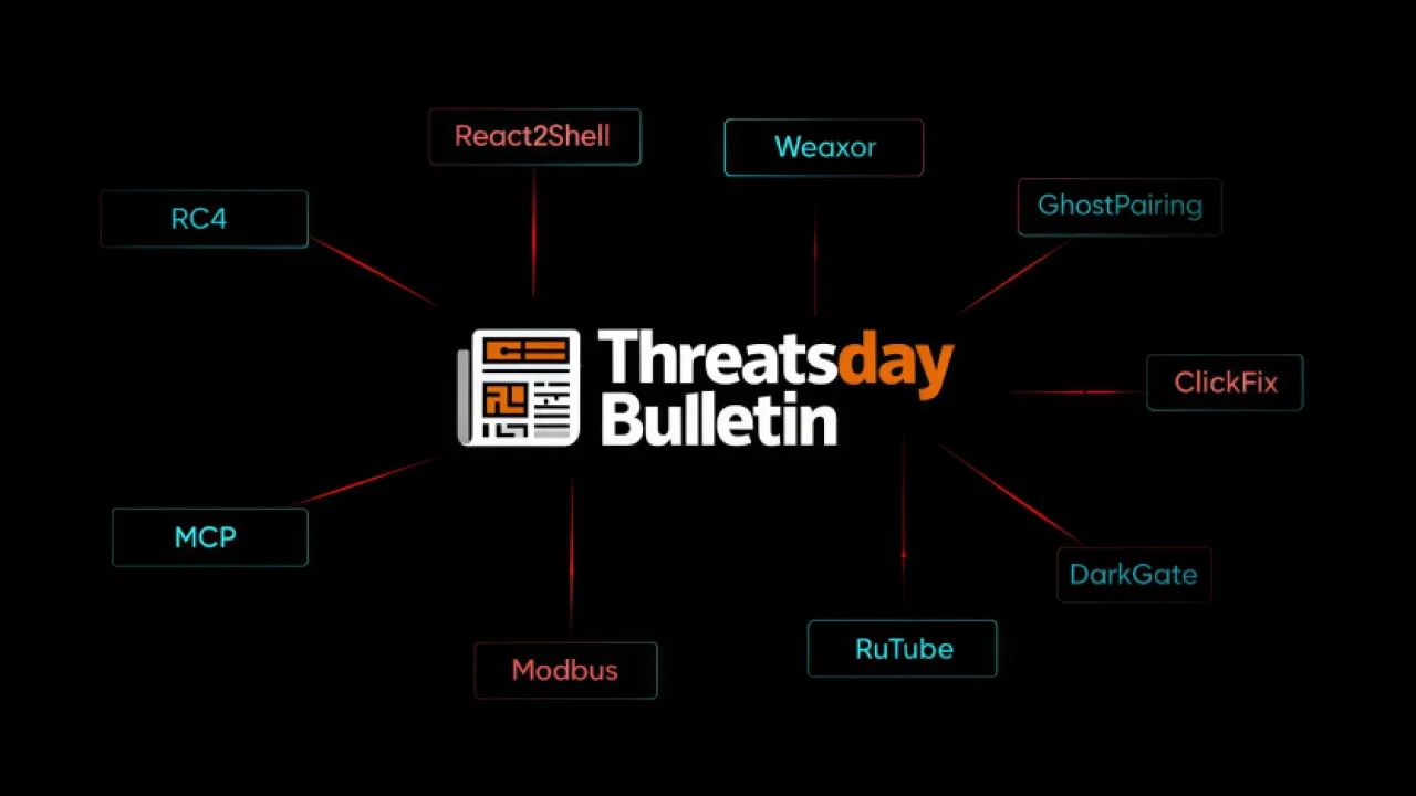 ThreatsDay Bulletin: WhatsApp Hijacks, MCP Leaks, AI Recon, React2Shell Exploit and 15 More Stories