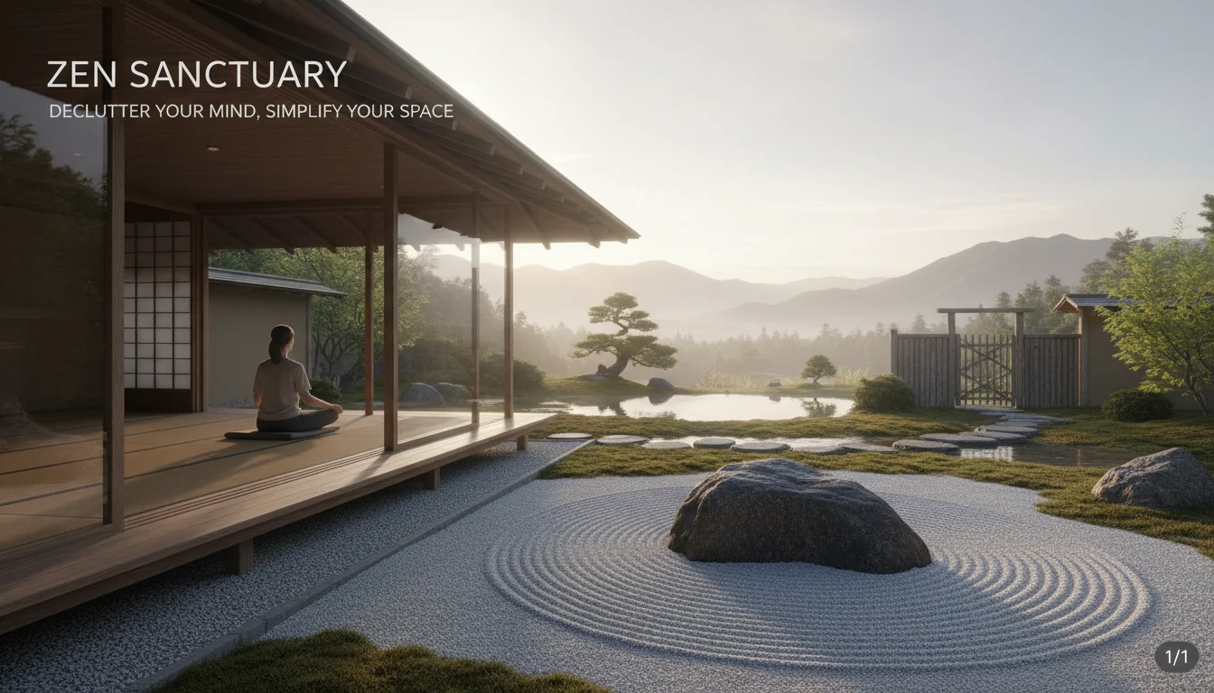 Zen mind declutter - minimalist space - Zen Sanctuary Declutter Your Mind, Simplify Your Space - Achieve Zen mind - Gemini Auto Post